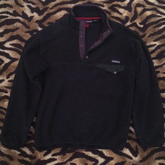 patagonia green fleece pullover